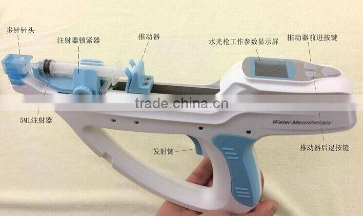2015 hot sale Anti-wrinkle professional beauty center Vital Mesotherapy Gun device