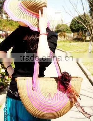 summer pupolar straw bag/beach bag