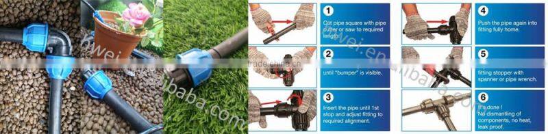 Professional Anti-Blocking Plastic Reducing Thread Tee