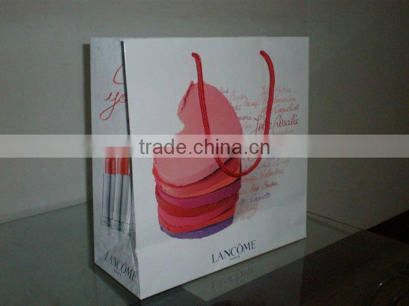 Glossy coated paper gift bag