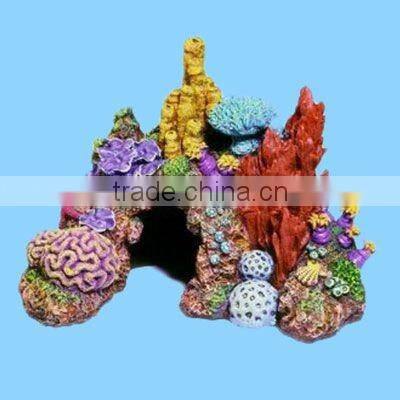 Aquarium polyresin decorative artificial palm tree
