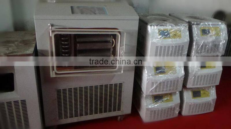 TOPT-10C Multi-pipe Lab Vacuum Freeze Dryer with 8 pieces freeze-dried bottles