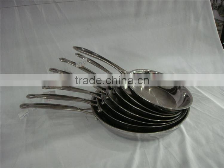 3-ply Frypan The three layer steel hot skillet frying pan