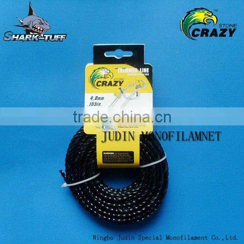 Quiet twist nylon trimmer line