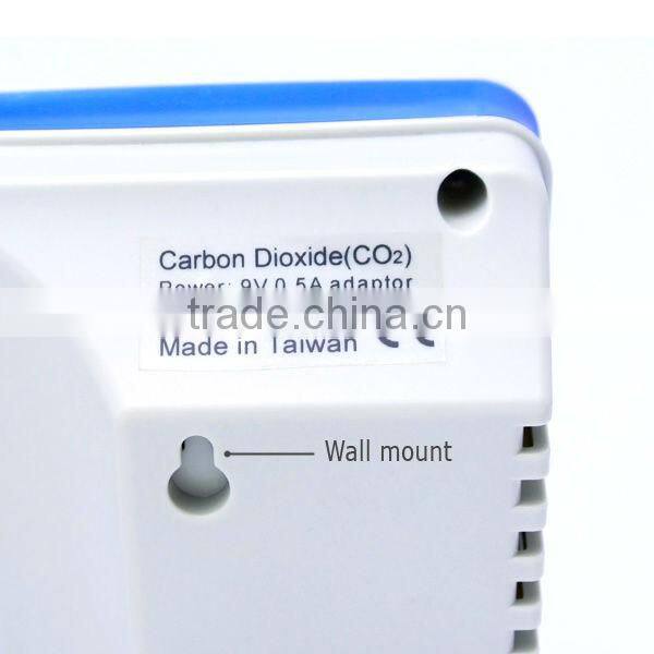 Digital Wall mount / Carbon Dioxide CO2 Temperature RH data logger Monitor Indoor Air Quality 0~9999ppm Made in Taiwan