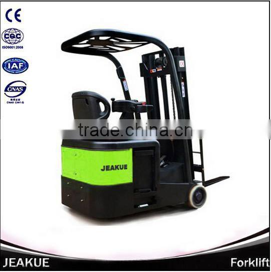 Three Wheels Waterproof-dustproof AMP 1 ton small electric forklift German technology forklift