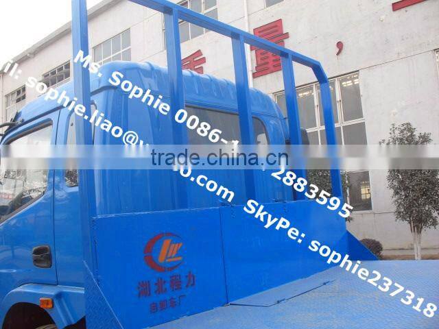4*2 Dongfeng Jingka 7ton Small Flat Bed Truck,excavator carrying truck