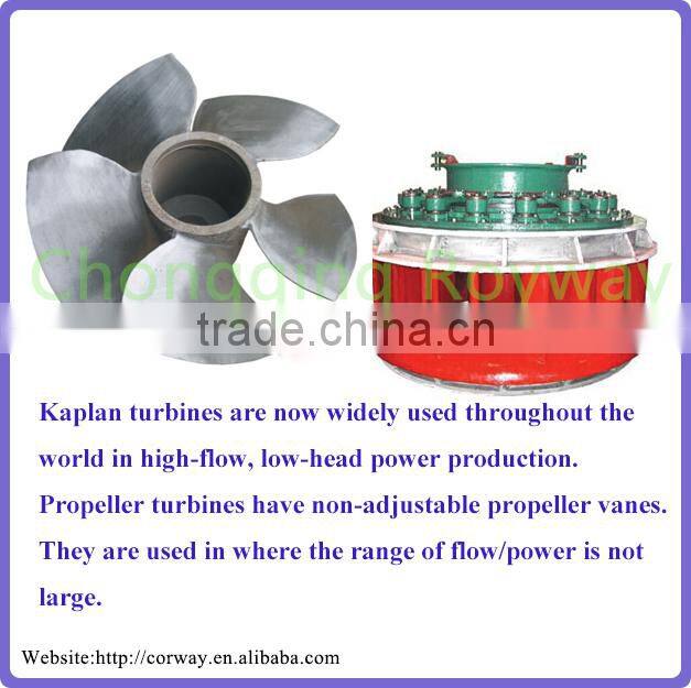 Axial Flow Turbine Low Water Head Large Discharge Power Plant Kaplan Turbine Diagram