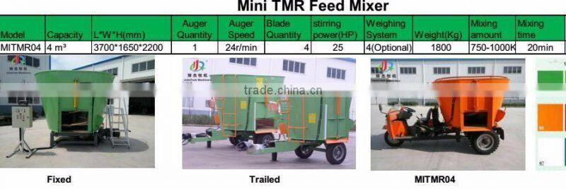auto hydraulic 4x4 driven feed mixer truck/self loading mixer feeder