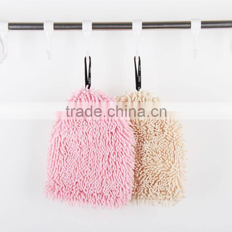 Microfiber Chenille Cleaning Glove with embroidered rabbit