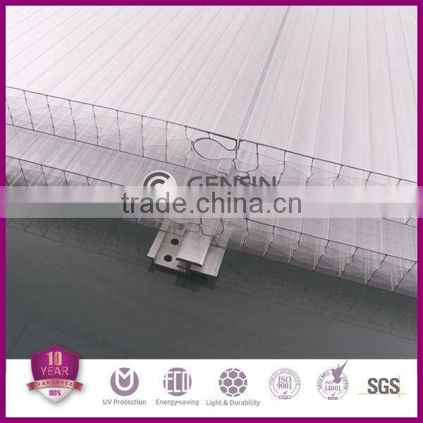 40mm polycarbonate sheet/ pc plug-pattern sheet/multiwall polycarboante sheet