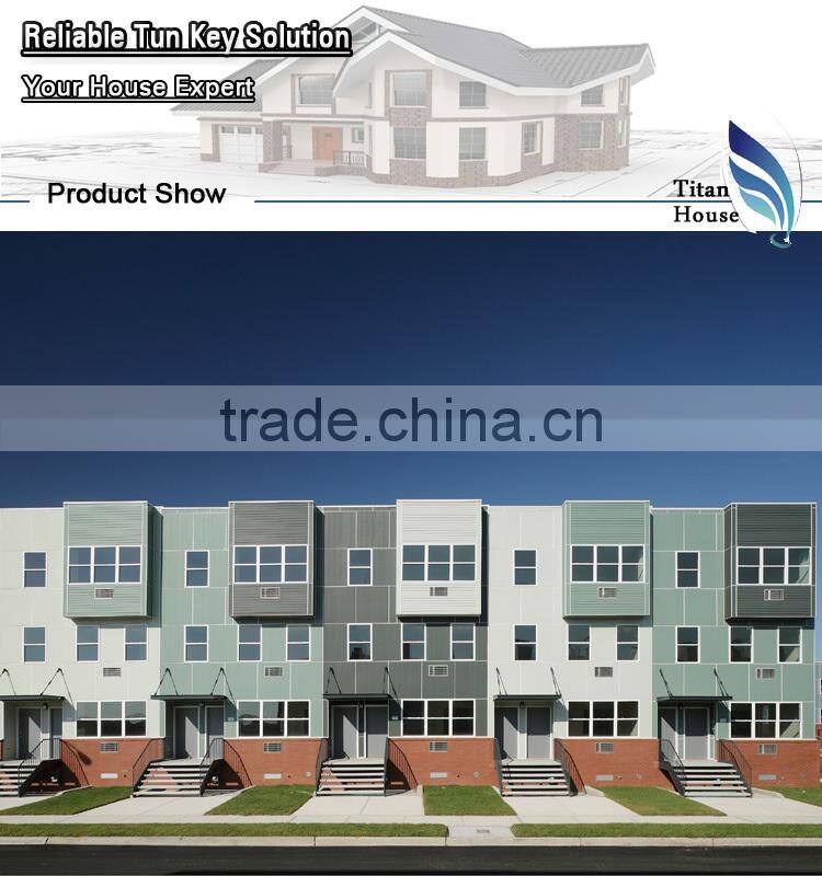 New Design Beautiful Light Steel Prefab Apartments with 3 Storeies