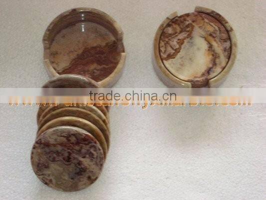 Factory Price wholesale ONYX COASTER SETS