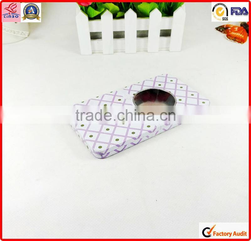 factory sale battery rectangle metal tin can with window