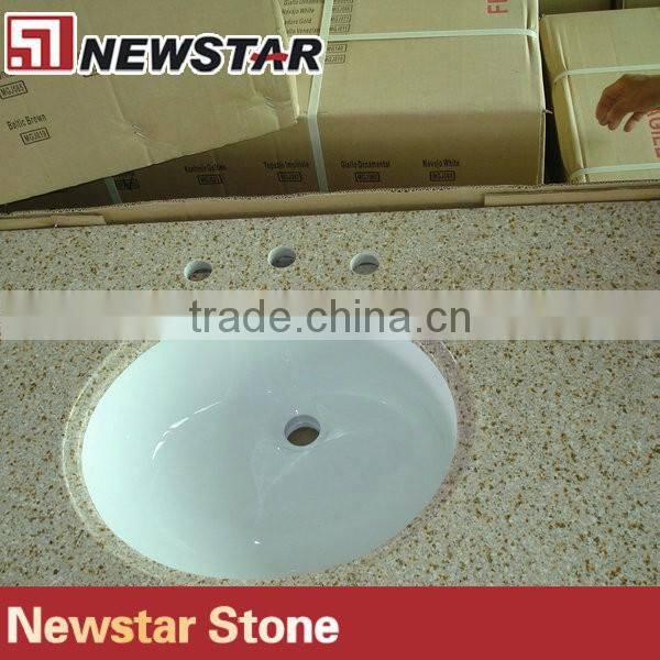 Surface granite vanity tops with single sink