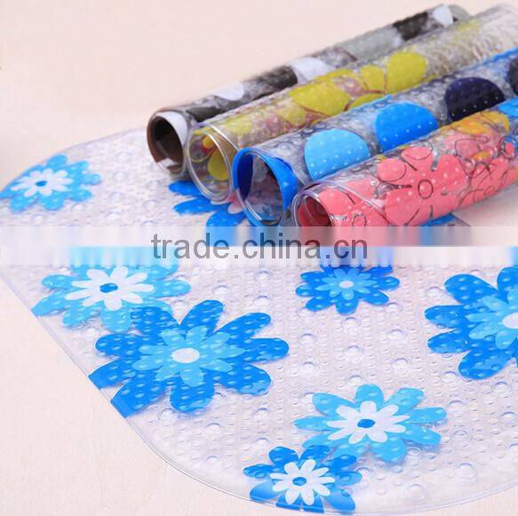 Heart Non-Slip PVC Mini Bath Mats,Heart PVC Anti slip Bath tub Appliques w/suction cup, Customized pvc mini bathroom mat