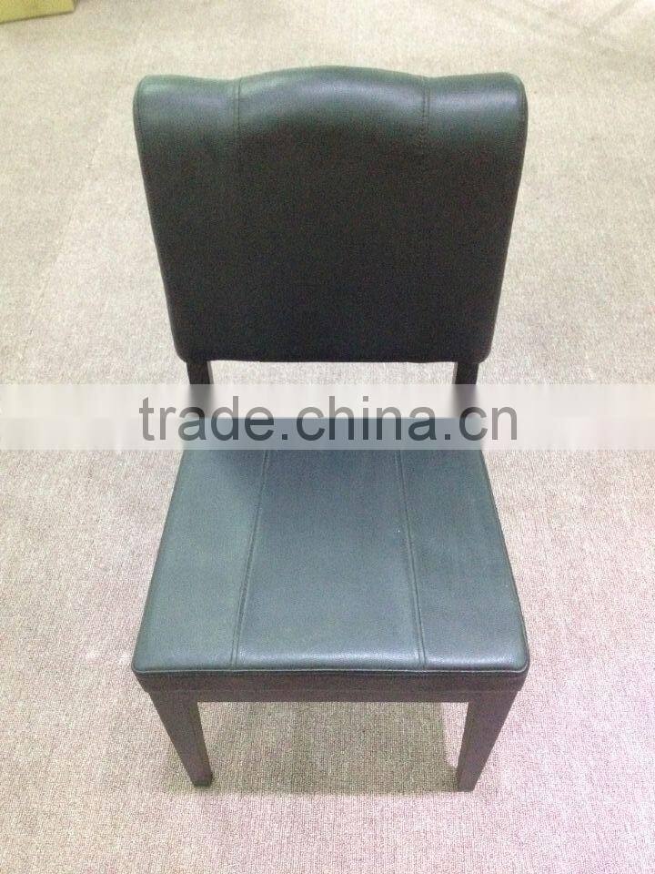 H frame Artificial leather covered dining chair/roll back dinner chair/dining chair