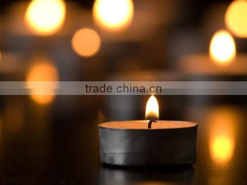N536 White Color Tea Light Type Tin Candles