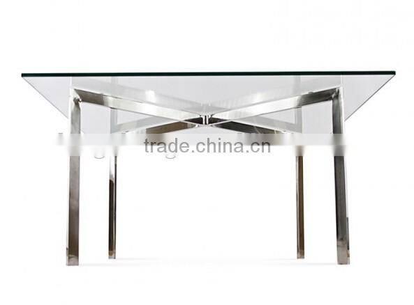Barcelona coffee table glass coffee table