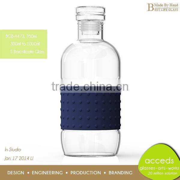 High Quality Borosilicate Glass Water Bottle BPA Free