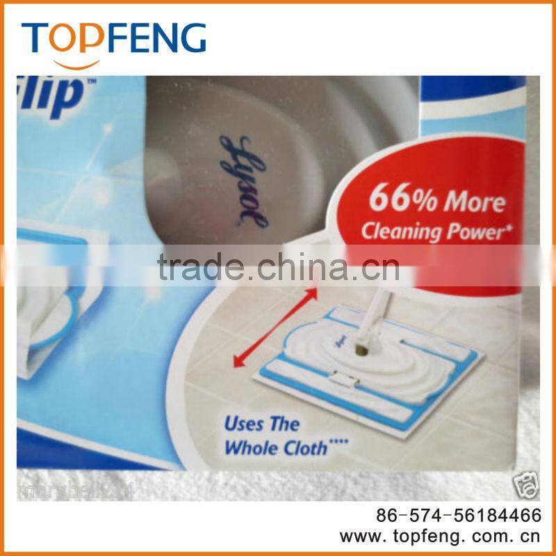 Lysol Clean-Flip Sweeper, 44-1/2" Aluminum Handle, 10-2/5" Mop Head, Blue/White clean-flip sweeper