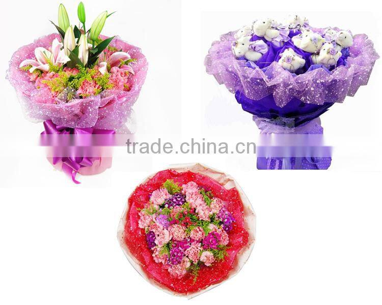 Bouquet flowers packaging materials suppliers
