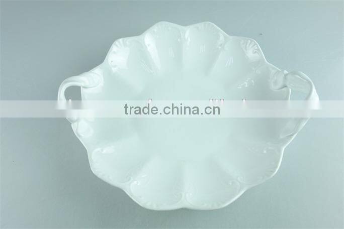Wholesale ceramic white dinner plate Stocked restaurant&hotel Cheap Plain Plate Bulk White Ceramic Dinner Plates