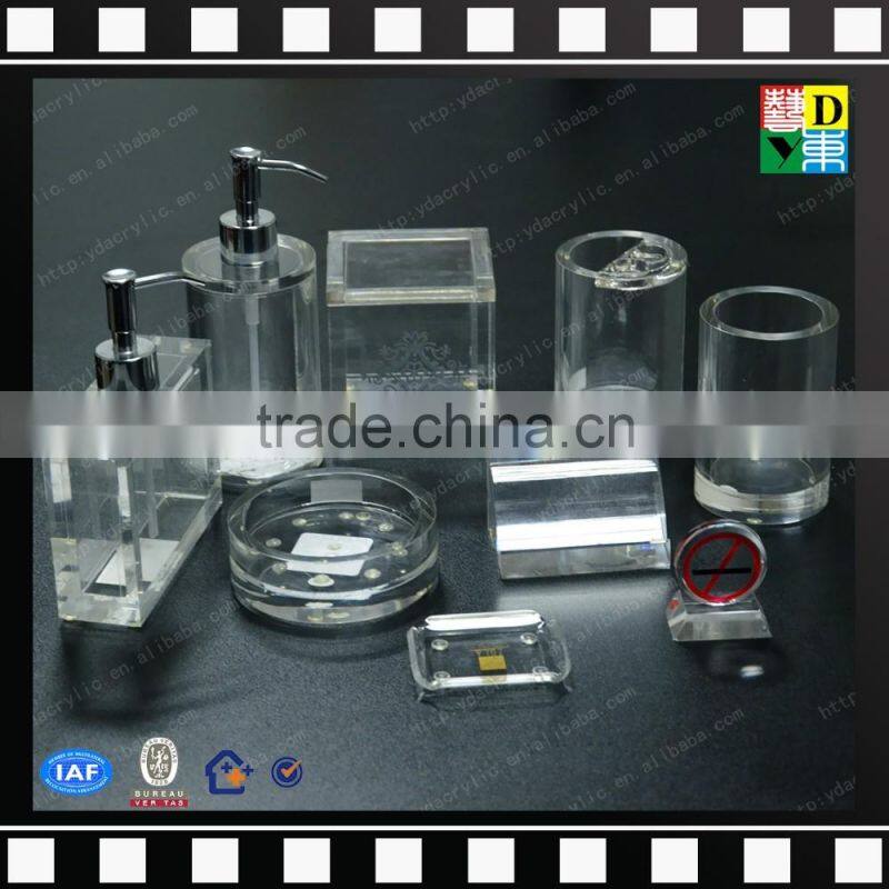 China bathroom accessories cheap 6 pcs acrylic bathroom accessory sets from shenzhen yidong