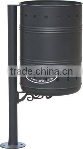 Arlau outdoor park waste bin stainless steel