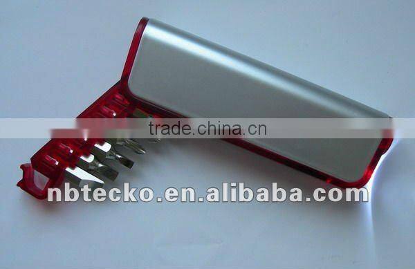 Hot selling multi-function keychain with tape measure and magnifier and LED flashlight