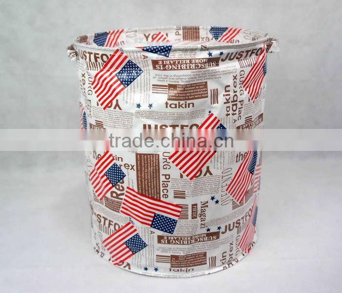 Fabric Folding Laundry Hamper Storage Basket Dirty Clothes Hamper Basket for Kids and Baby Toys Basket