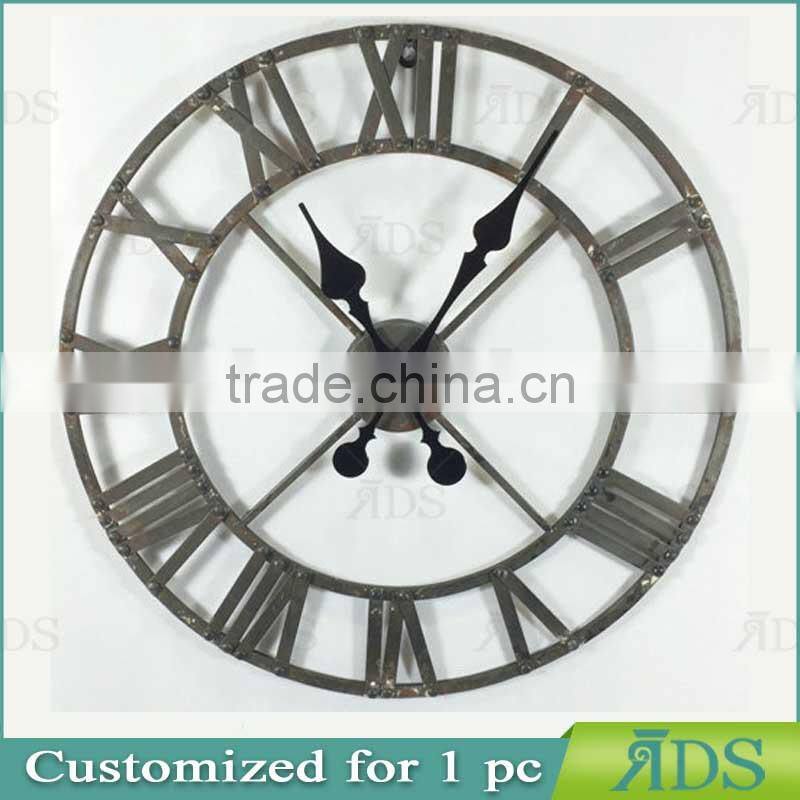 Metal Oval Wall Clock