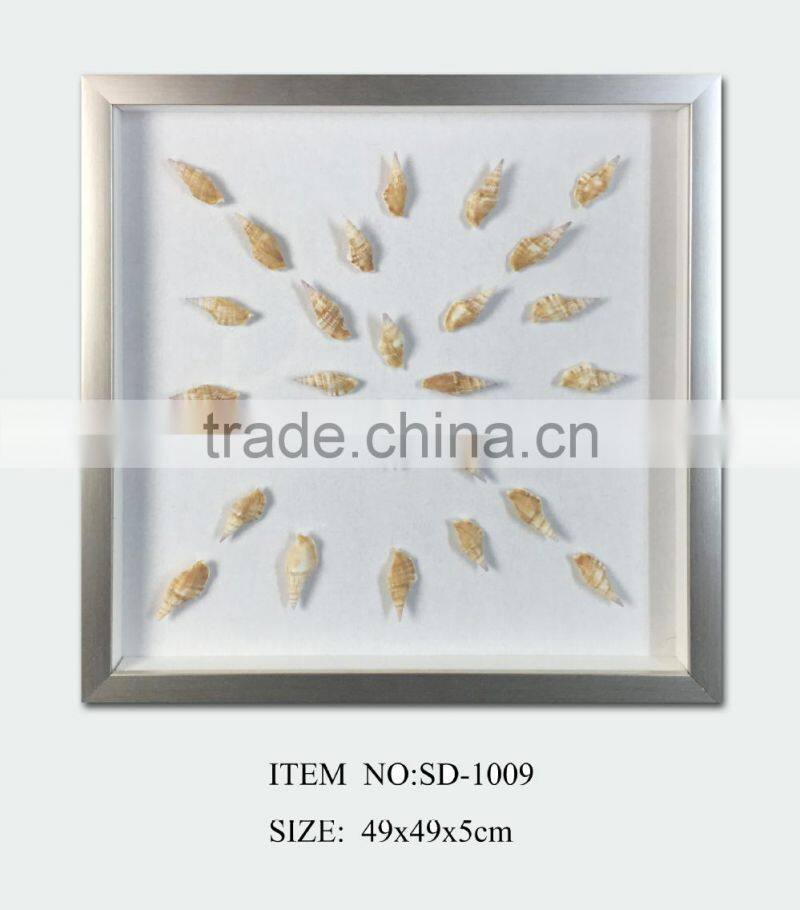 Shell Medallion Wall Hanging Shadow Box Wall Decor in Bulk