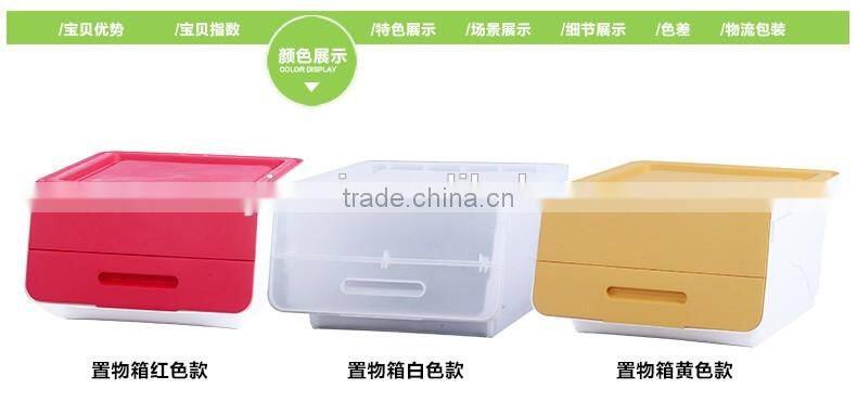 emc pp plastic storage drawer with lid, PP plastic drawer