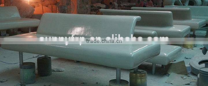 Large fiberglass safa chair