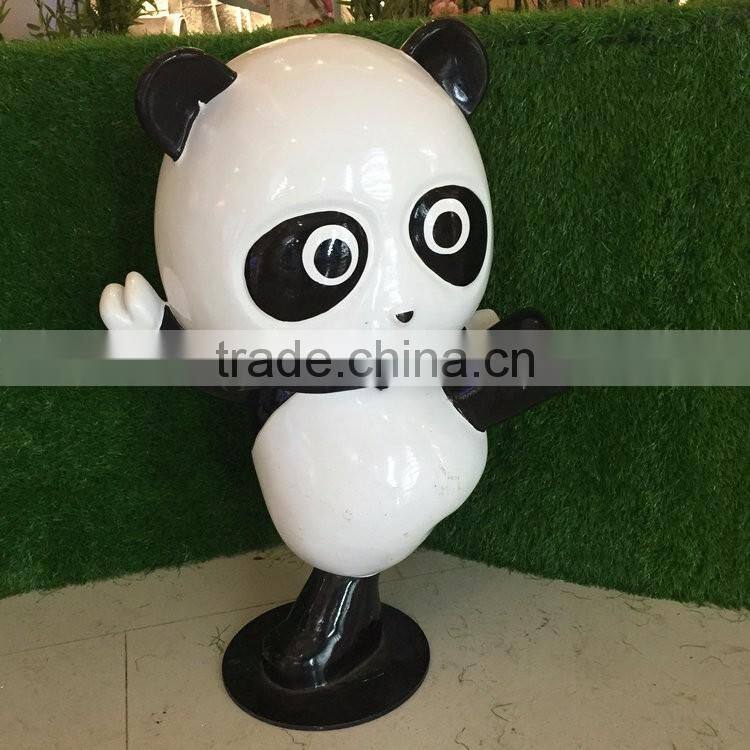 FRP panda sculpture