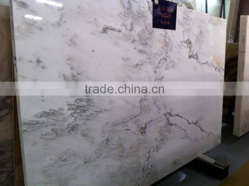 Competitive Price Nature Marble Green Land View Marble White Marble tile