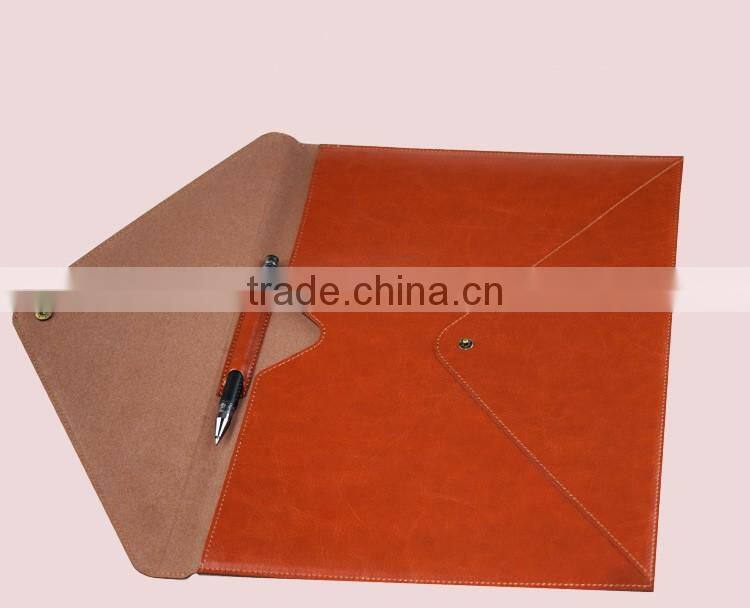 Computer bag laptop PU leather waterproof briefcase rolling men laptop bag