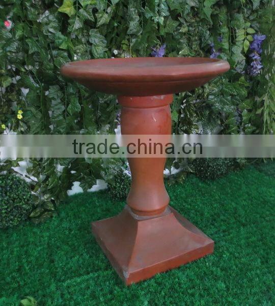 gadren antique fiberglass clay bird feeder