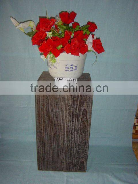 wooden flower vases