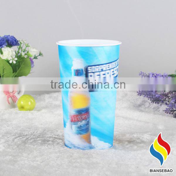 beer promotional gift PP plastic beer mugs with OEM