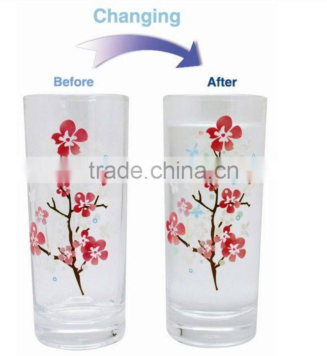 color-changing glass beer mug