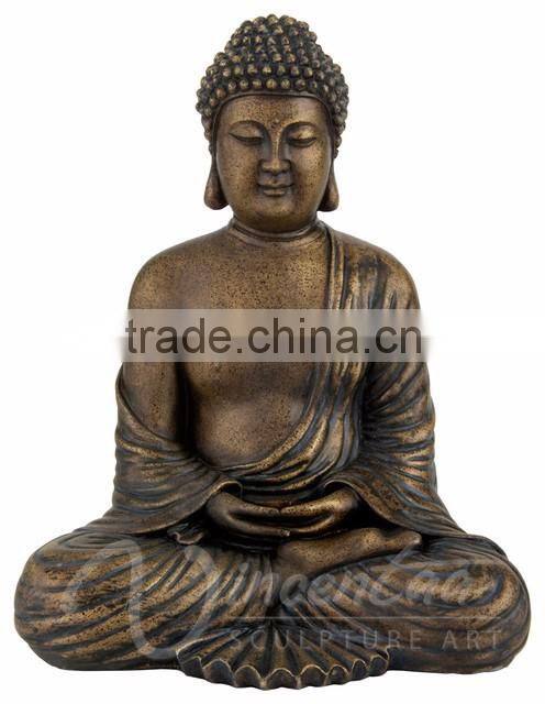 China supply outdoor large metal crafts bronze life size buddha for sale
