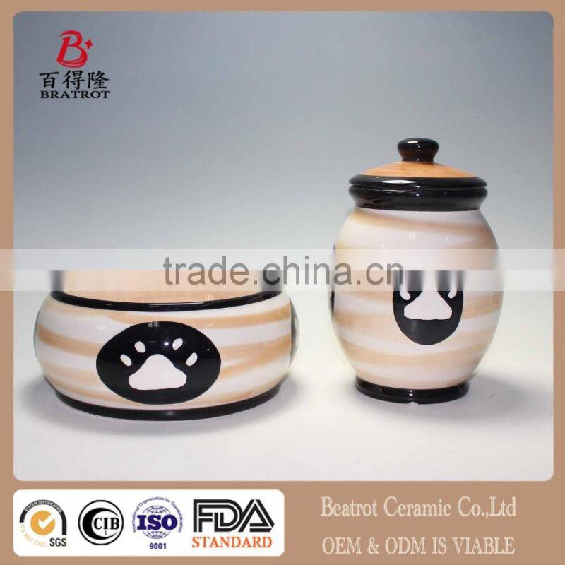 NEW Next Wags & Whiskers Dog Treat Jar Ceramic