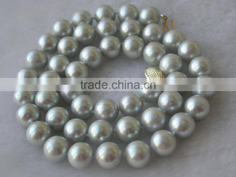 Latest Designs 6-7mm Grey Akoya Pearl Necklace