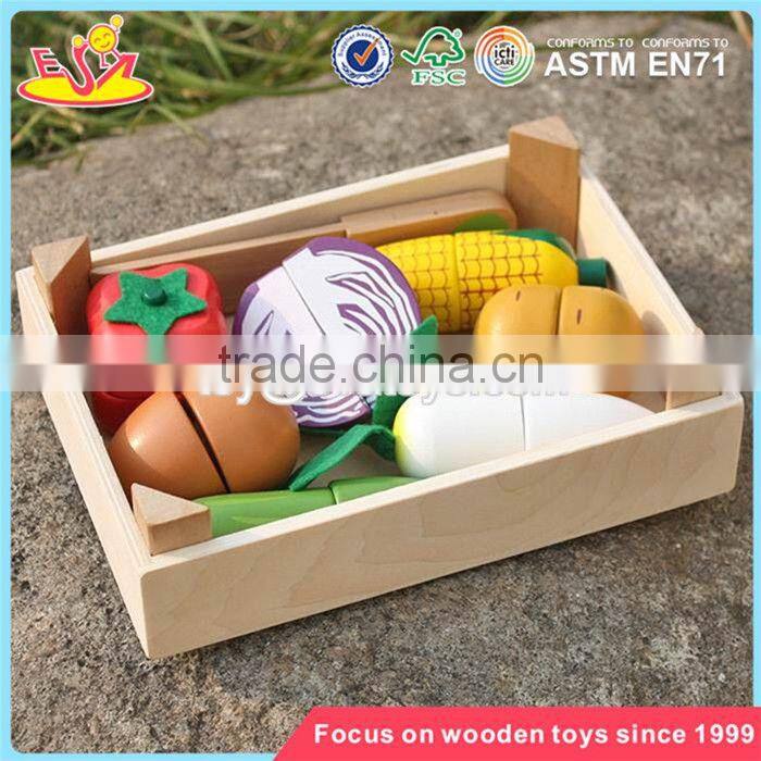 wholesale children pretend play wooden toy cutting fruit new deisgn wooden toy cutting fruit for kids W10B183