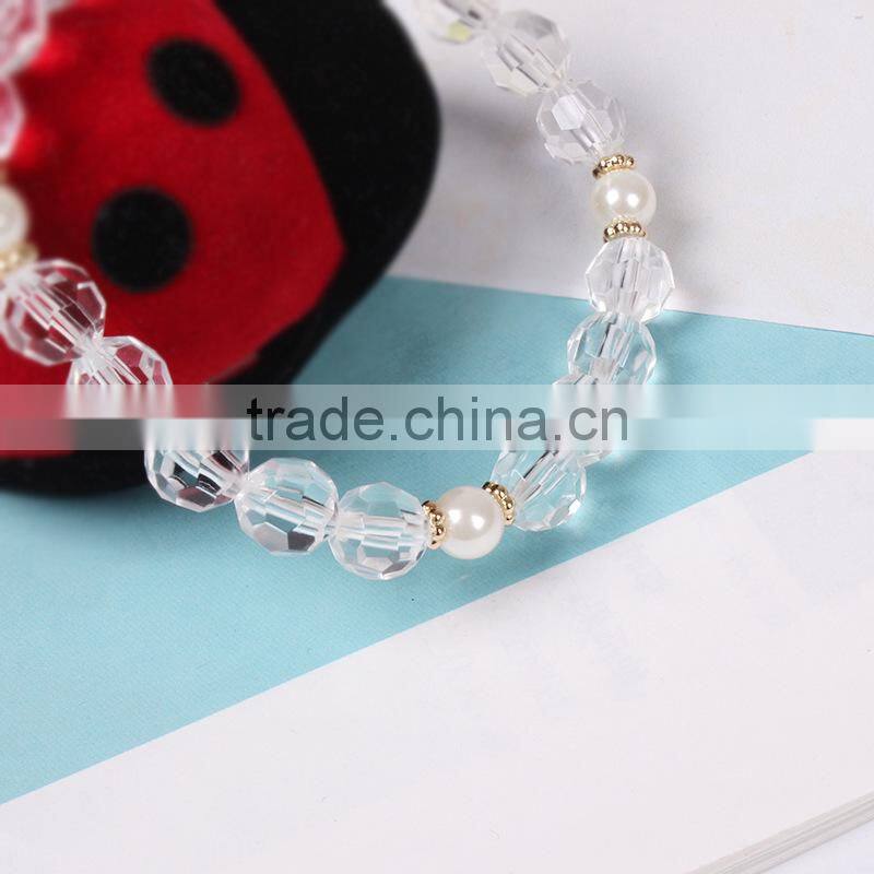 gold rhinestone star charms crystal bead bracelet