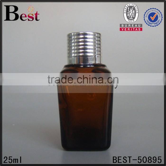 high quality essential oil 15ml 30ml glass dropper bottle amber gradient color square shape 15ml 30ml glass dropper bottle