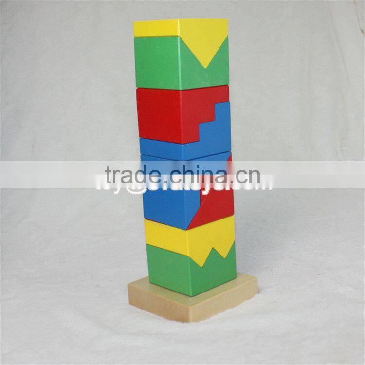 wholesale cheap educational stacking toys wooden children building blocks W13E070