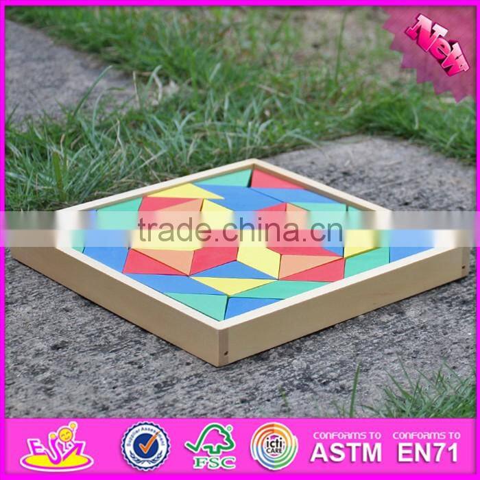 2016 new design educational bloccks toy wooden kids puzzles W14A182